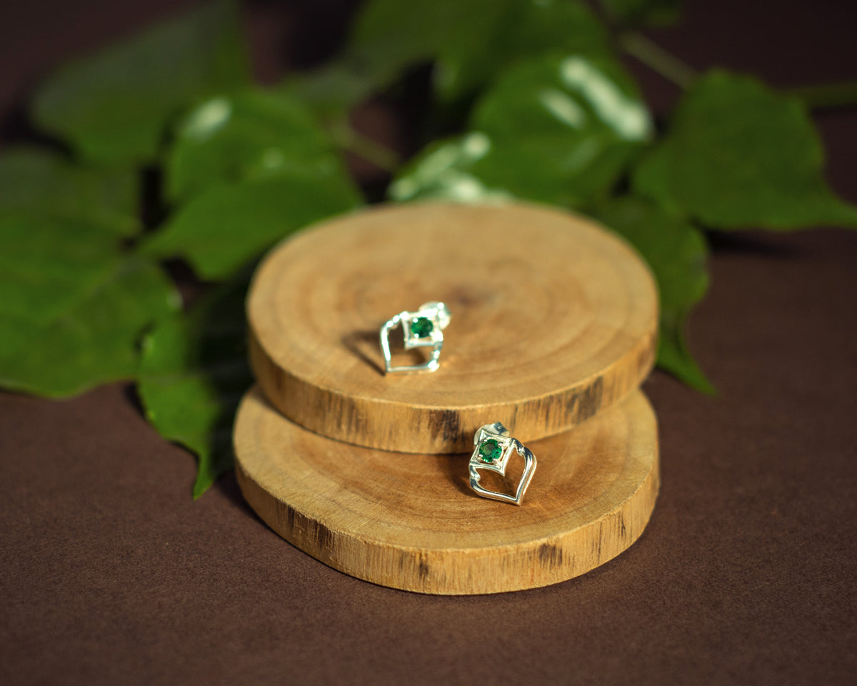 Green Envy Emerald Earrings - EVM_E0011
