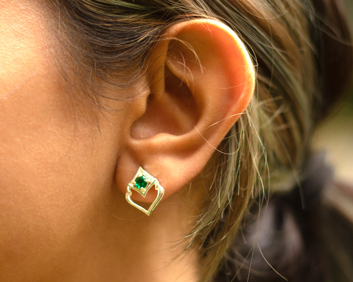 Green Envy Emerald Earrings - EVM_E0011