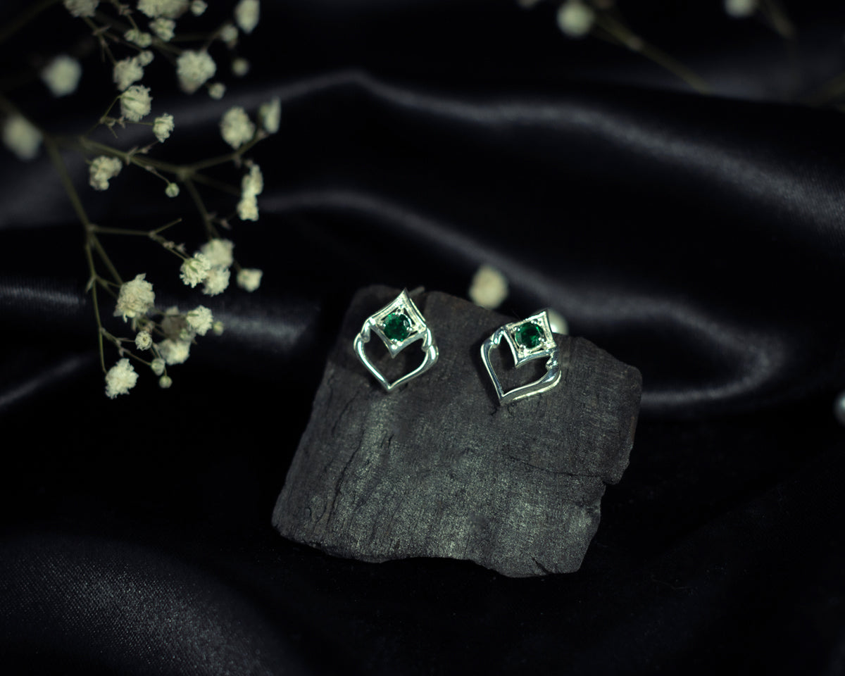 Green Envy Emerald Earrings - EVM_E0011