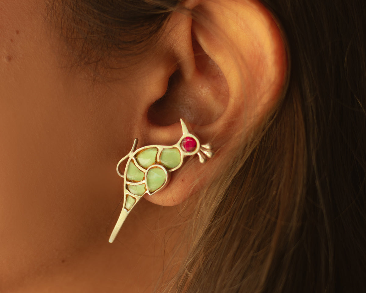 Alluring Love Birds Earrings  - EVM_E0052