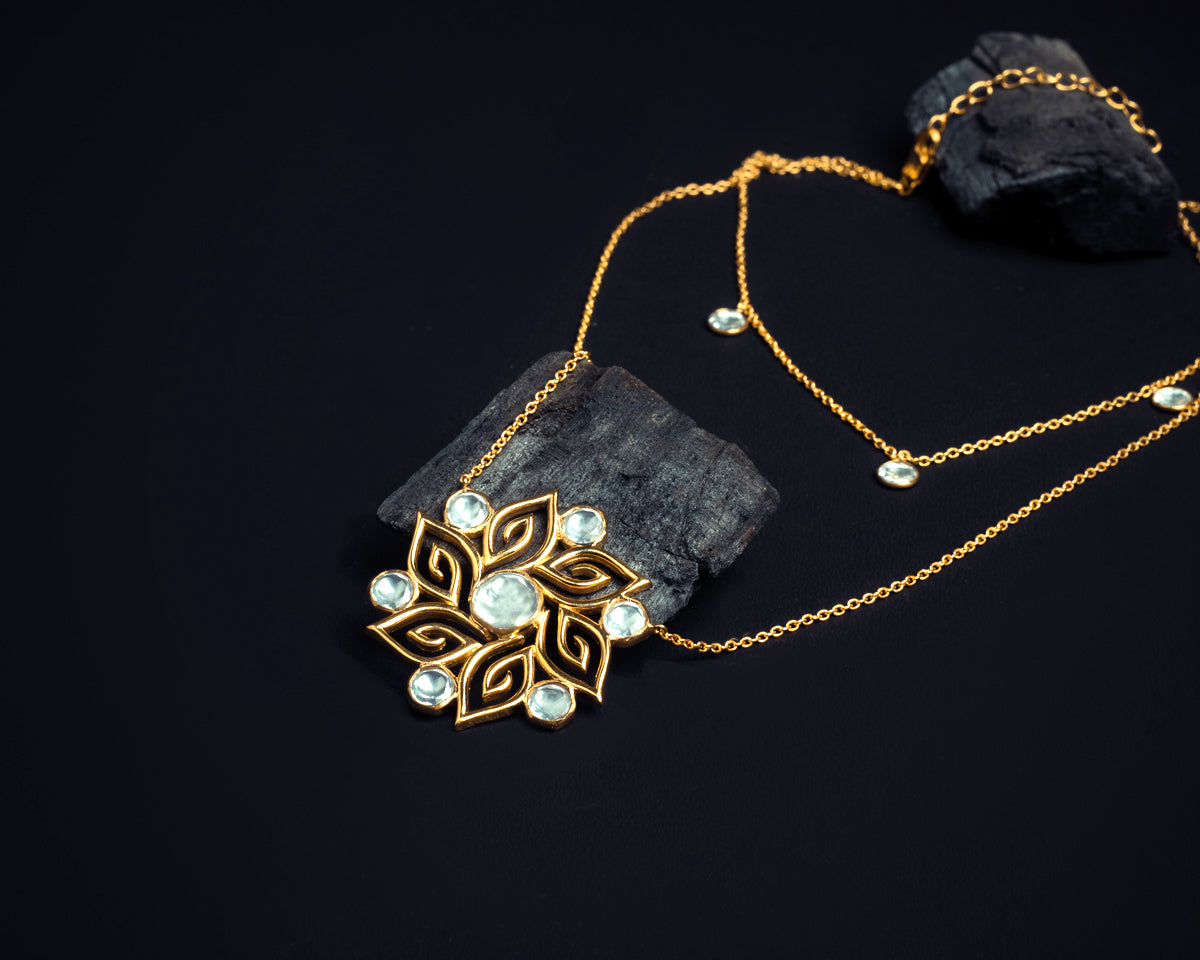Royal Heritage Gold & Kundan Necklace - EVM_N0022