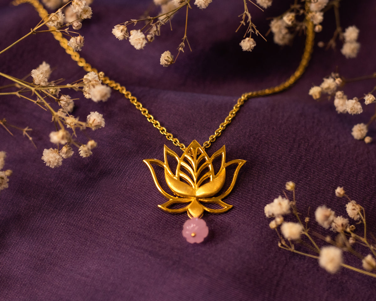 Timeless Lotus Pendant - EVM_N0024