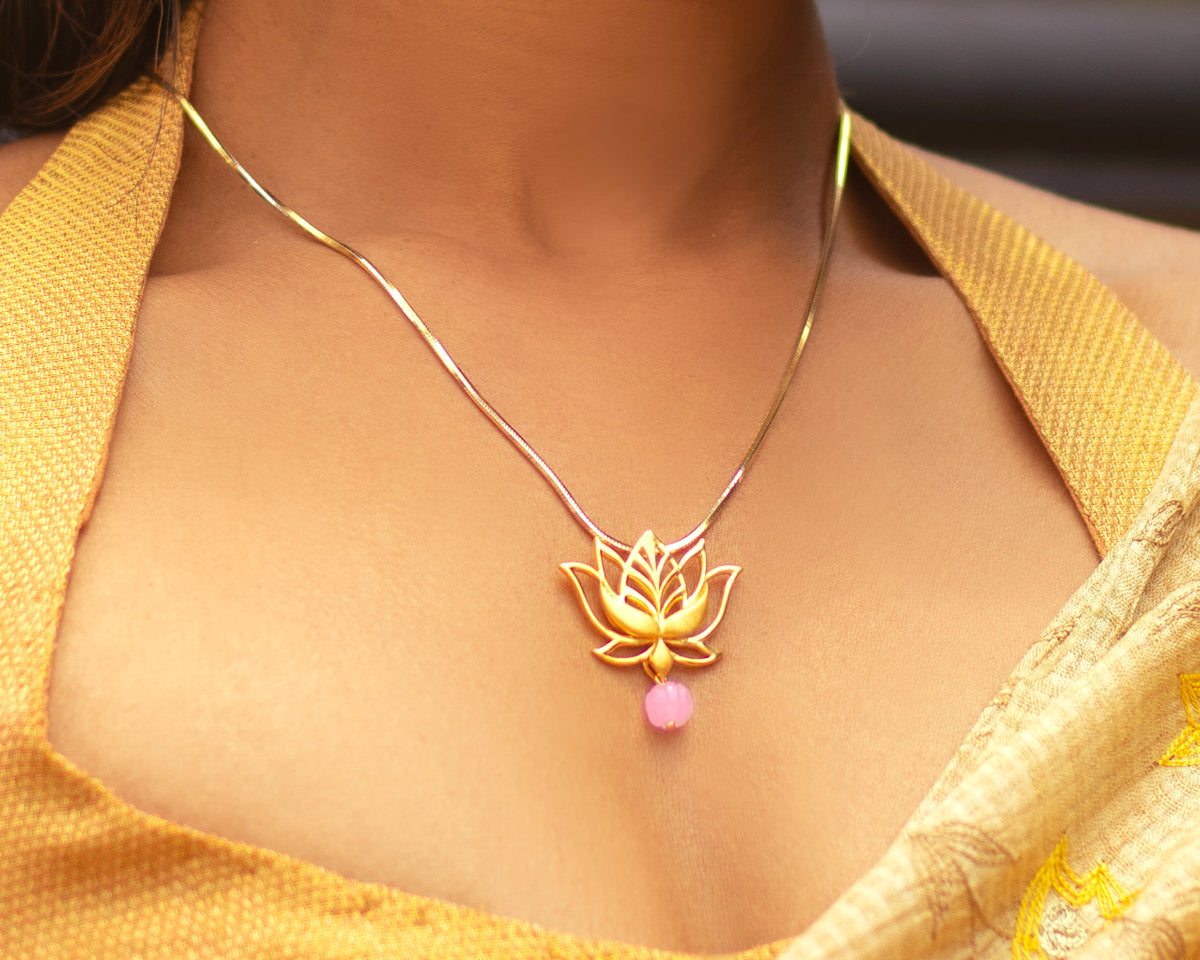 Timeless Lotus Pendant - EVM_N0024